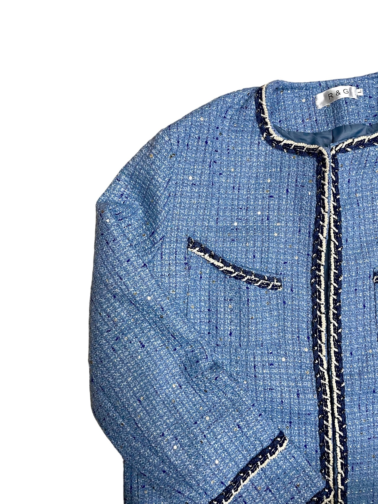 【ALUDE SELECT】4pocket lame tweed jacket(2color)