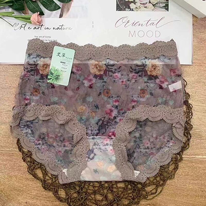 サマー薄手シフォンパンツ Flowerデザイン ハイウェストウェストレース 大きめサイズ 夏物 フラワーデザイン ミックスインファッション18562376369