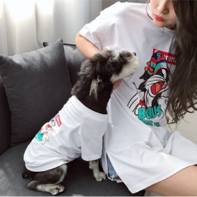 Tシャツなペアルック 愛犬とペアルック ワンちゃんとペアルック サマー