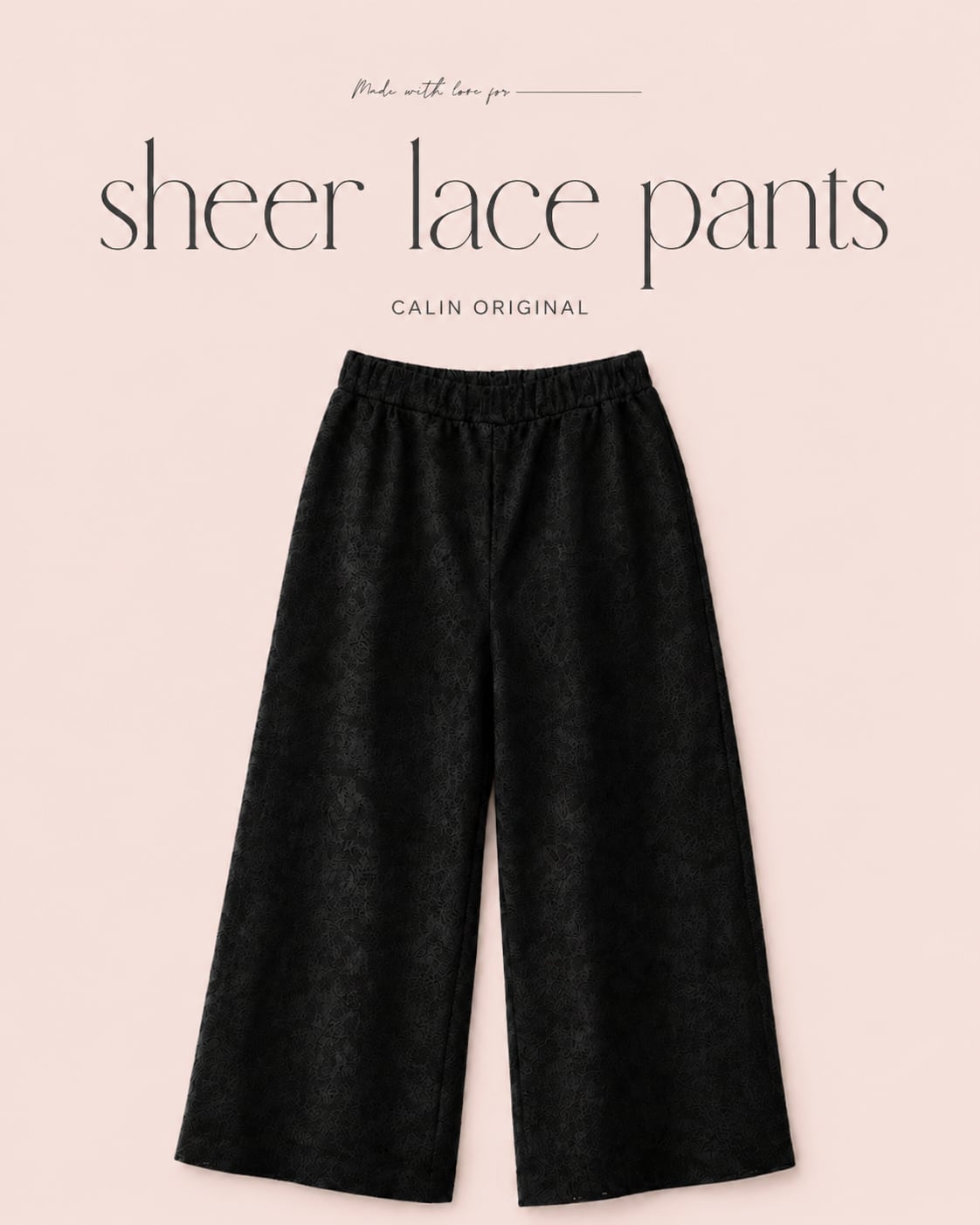 【予約】original sheer lace pants(adult)