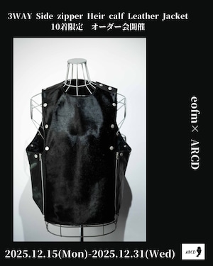 予約販売(期間2025.12/15-12/31) eofm×ARCD / Leather Vest