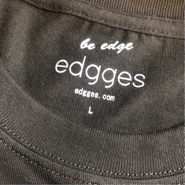 edgges LOGO L/S TEE (NAVY)
