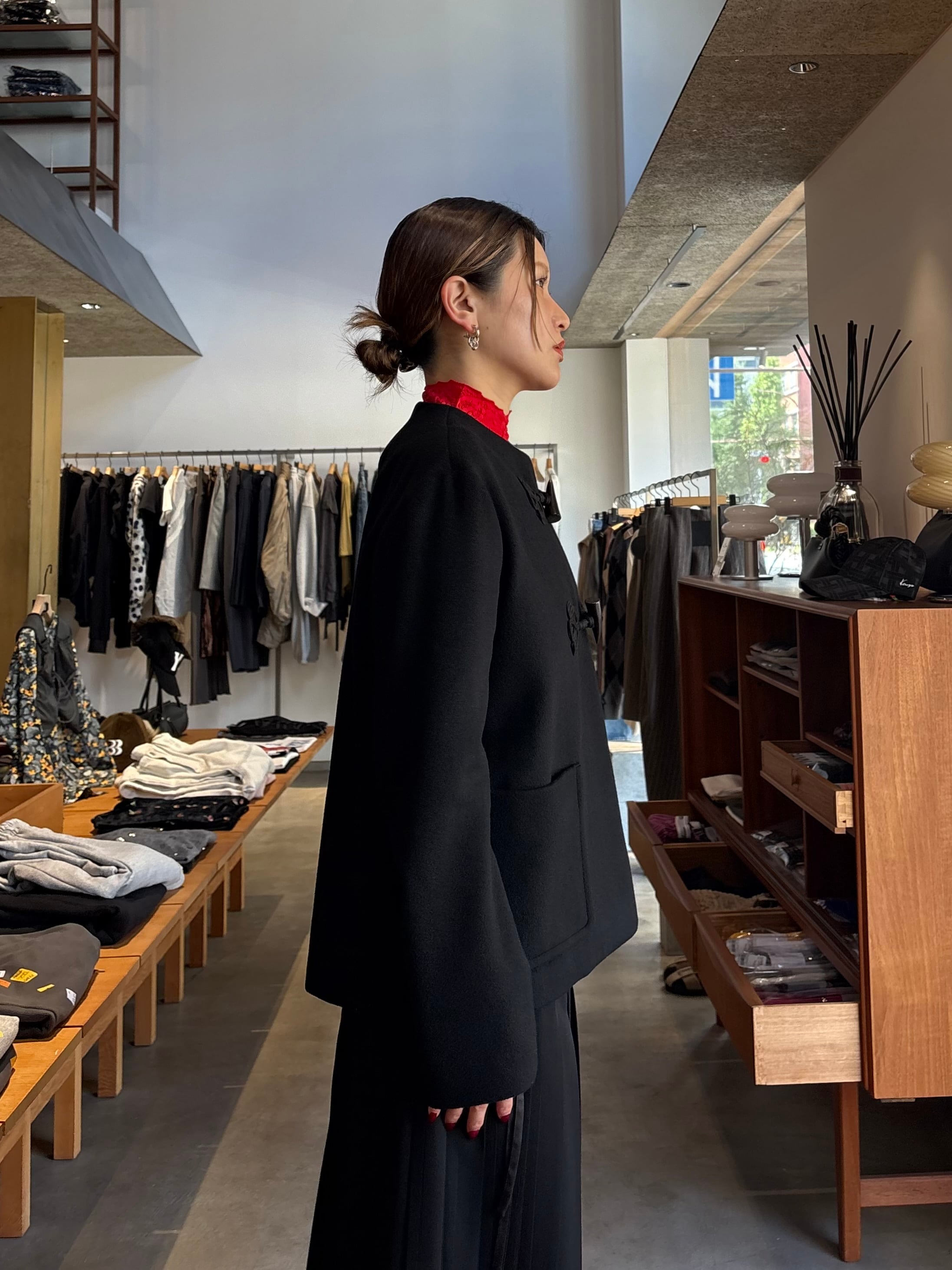 Mame Kurogouchi ショートコート 25aw 26AW| WOMEN】Mame Kurogouchi マメ クロゴウチ / ショートコート