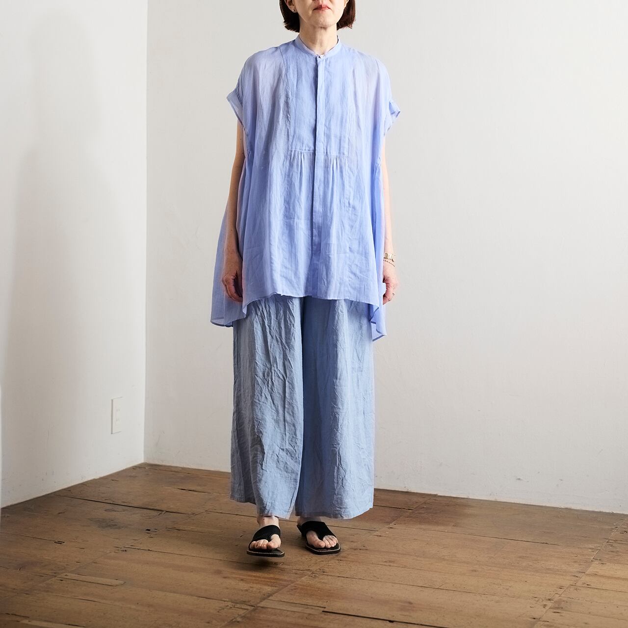 30%off】suzuki takayuki スズキタカユキ band-sleeve tunic