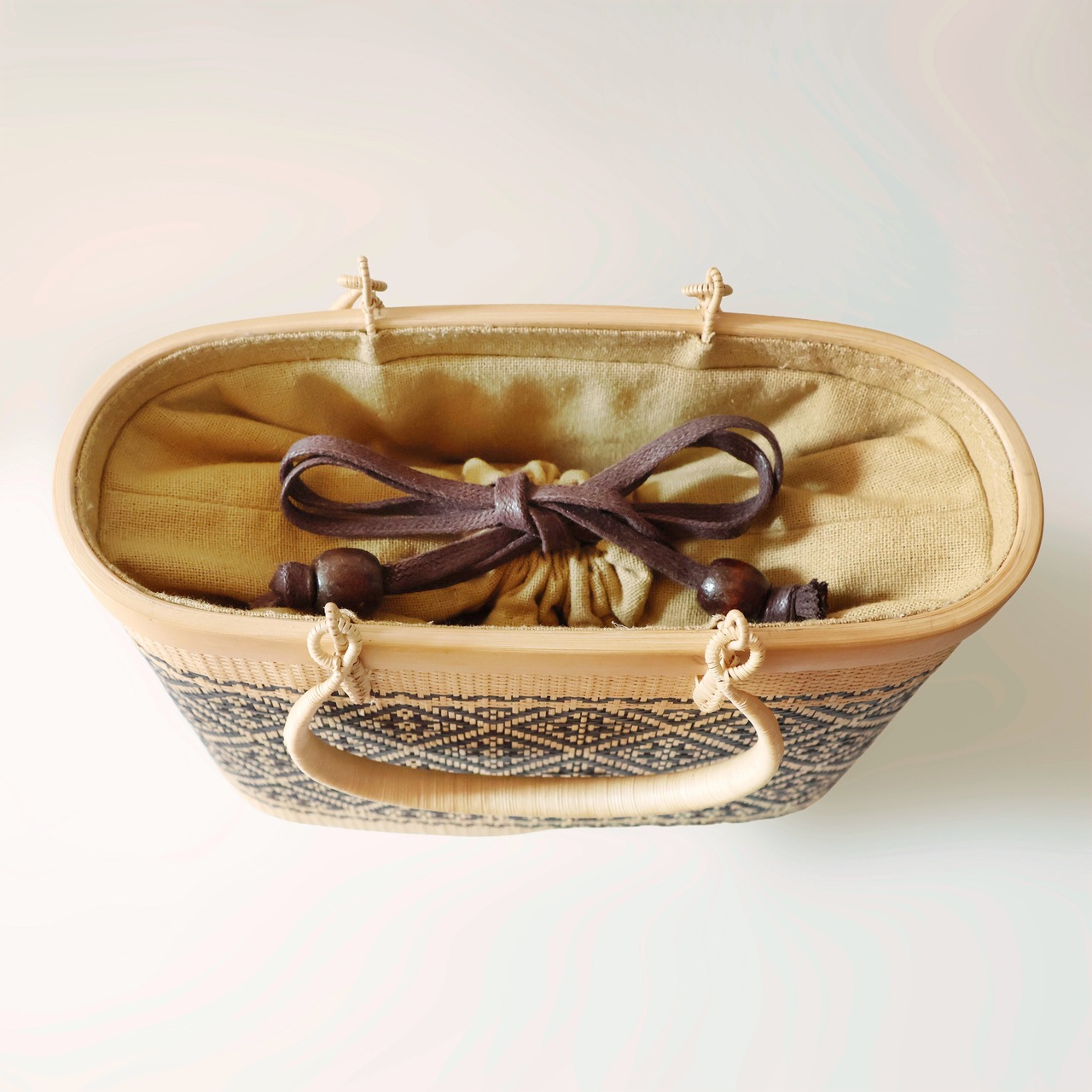 【TBHC】タイ伝統竹細工センター BAMBOOカゴバッグ