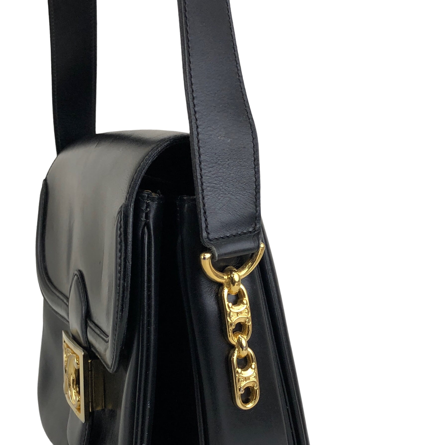 1980‘s vintage celine ヴィンテージセリーヌ トリオンフ CELINE セリーヌ トリオンフ ブラゾン レザー クロスボディ