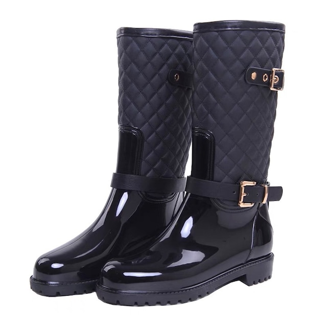 Middle quilted boots