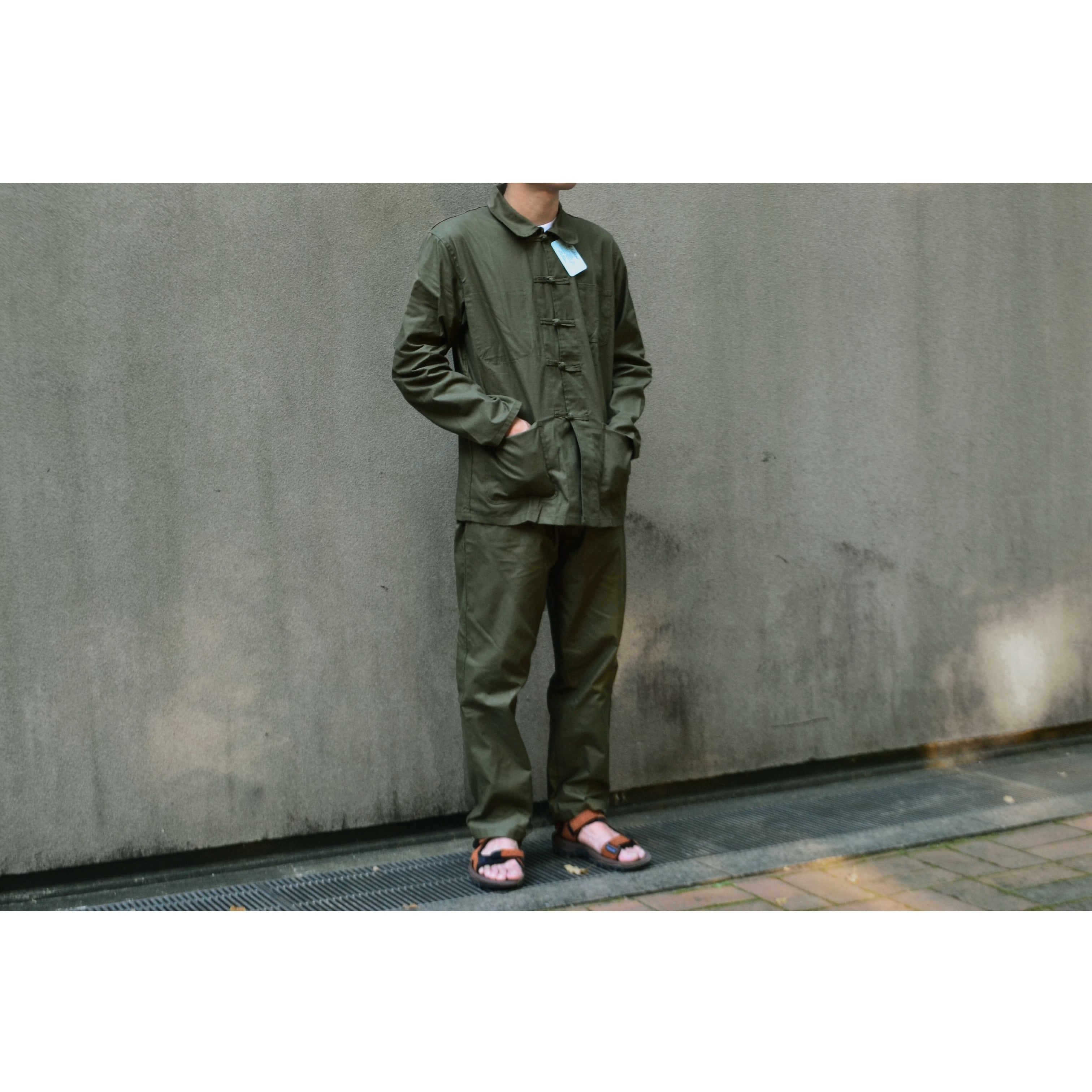 French China Jacket & Pants Set Up Olive（フレンチチャイナ