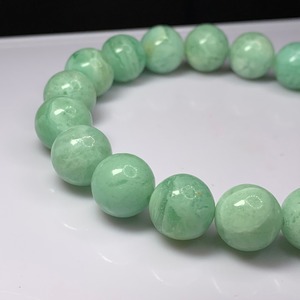 f86フローライト×クォーツ✩ミルキーグリーンフローライトブレスレット