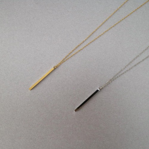 stainless stick necklace N048