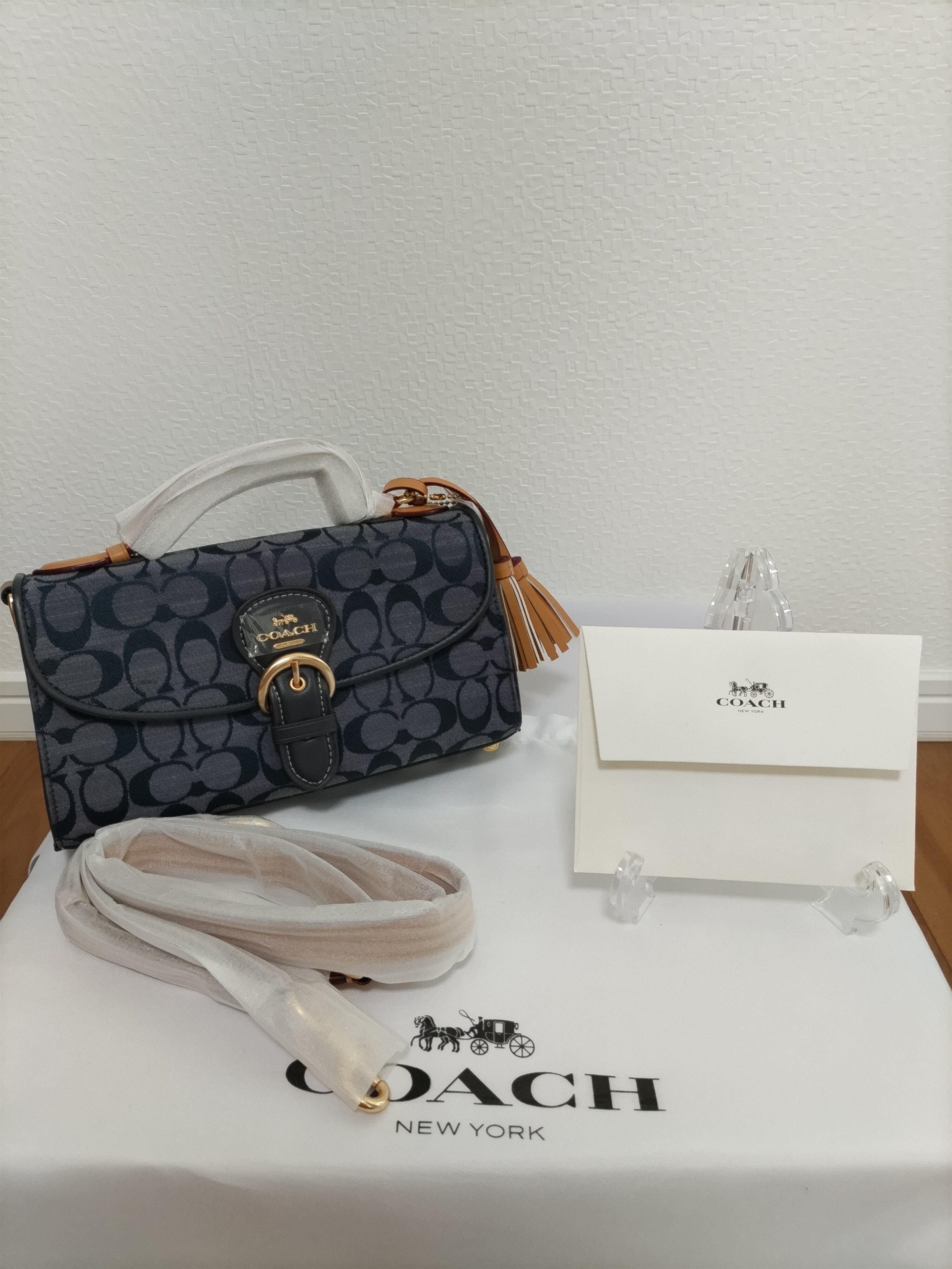 COACH コーチ 2WAY ショルダーバッグ ハンドバッグ デニム | ebisuya.