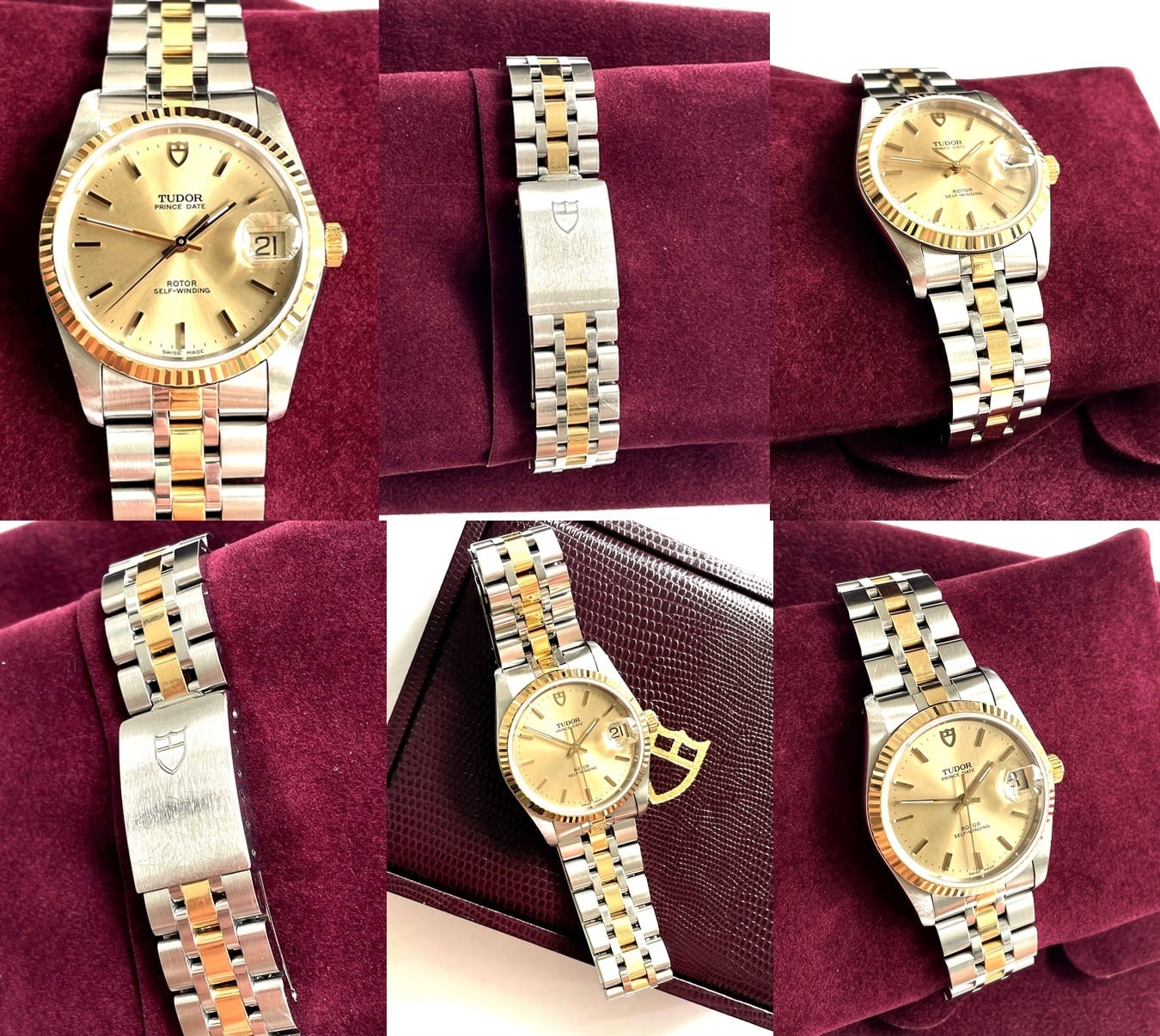 チュードル TUDOR Prince date K18YG x SS 74033 メンズ