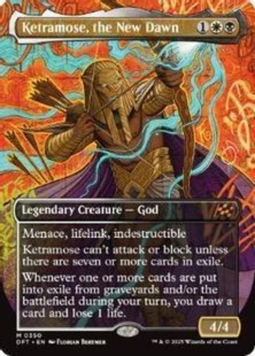 MTG《新たな夜明け、ケトラモーズ/Ketramose, the New Dawn(DFT)》英語 ボーダーレス の商品画像