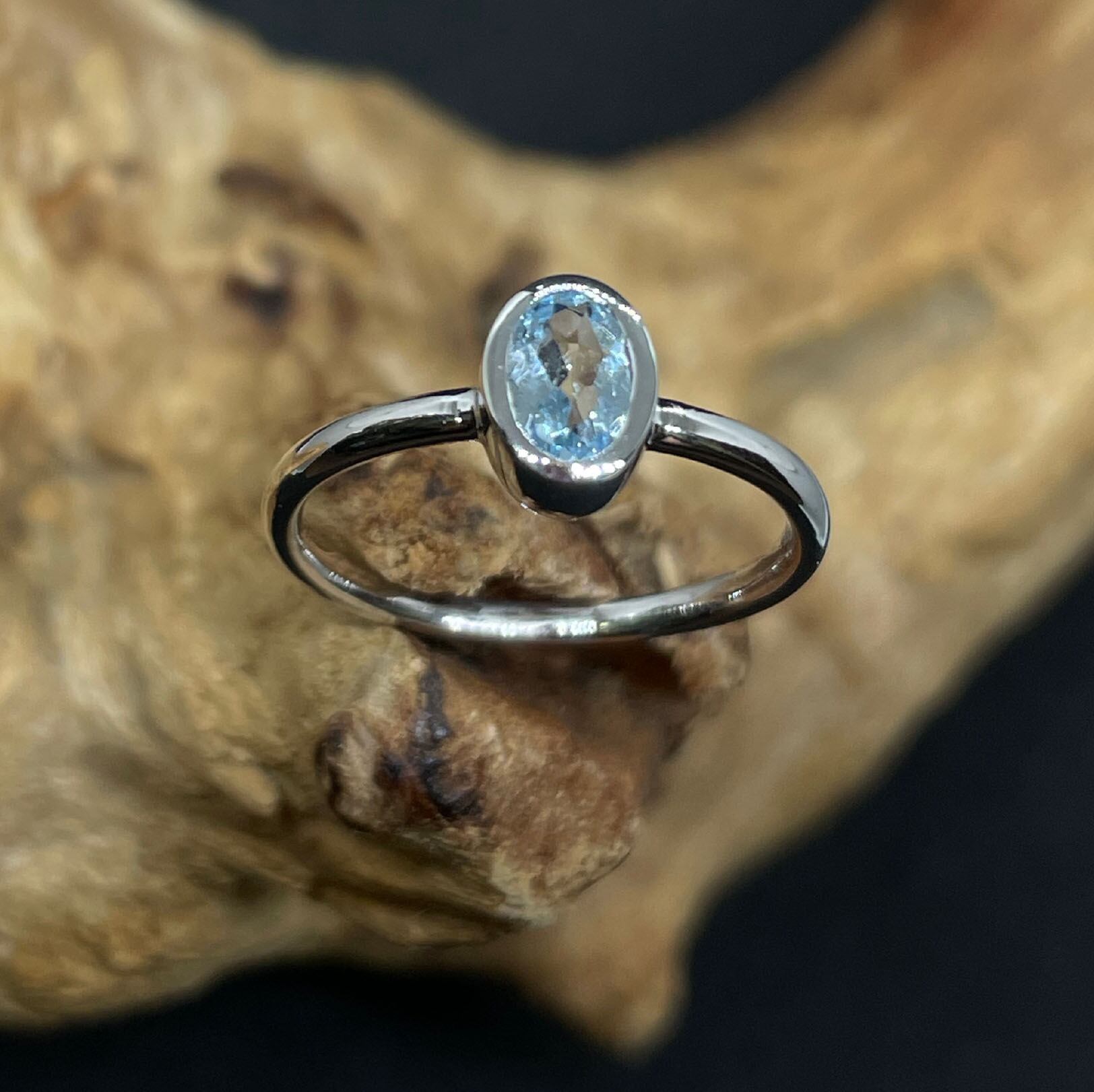 アクアマリン インド製シルバーリング | aitabaar