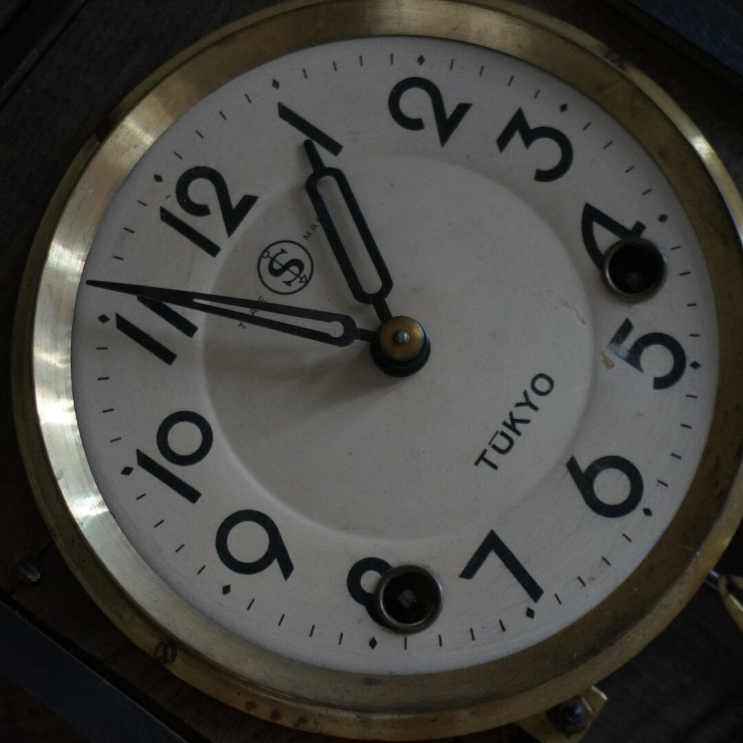 古い国産の壁掛け時計