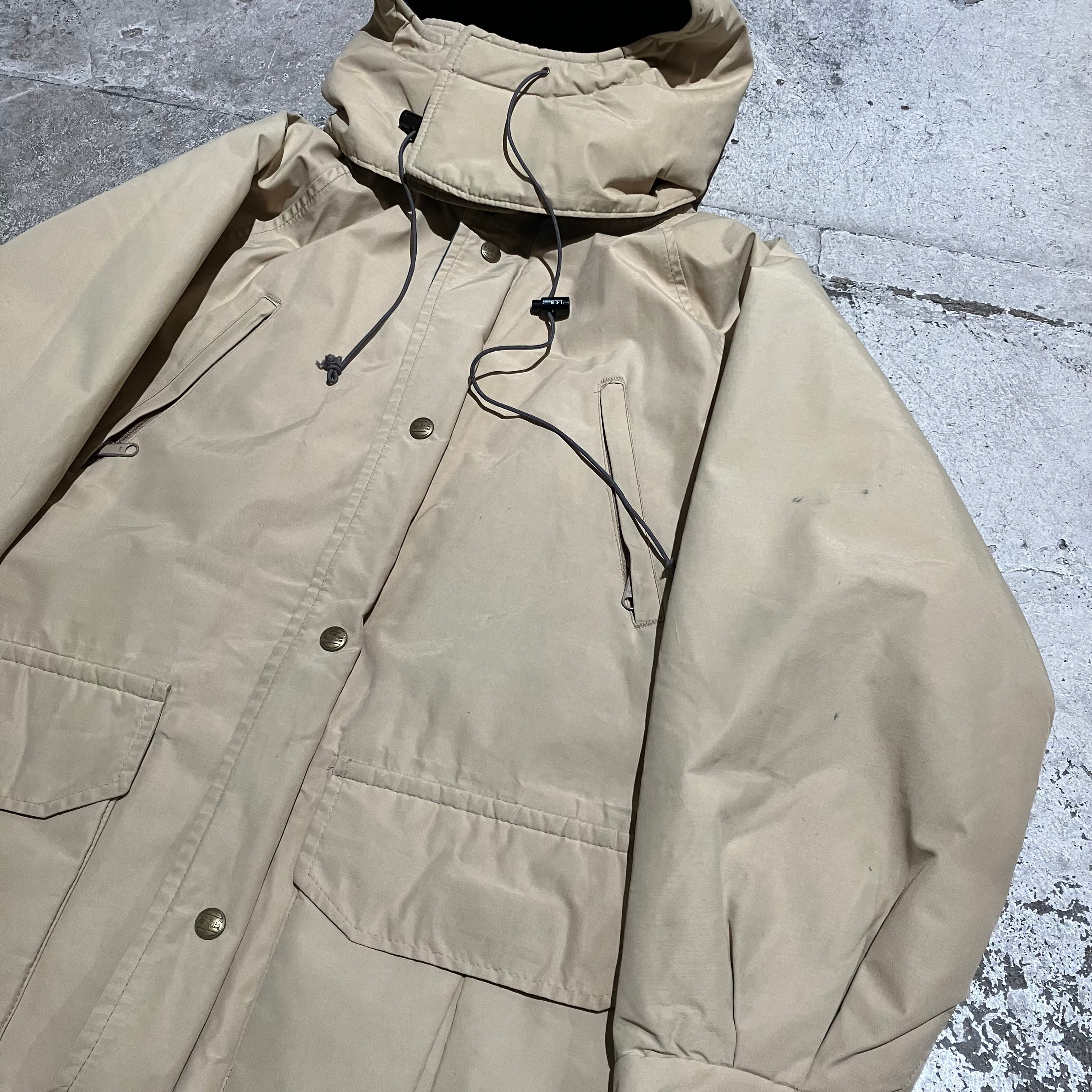 80s〜 L.L.Bean / USA製 GORE-TEX メインワーデンズパーカー ベージュ