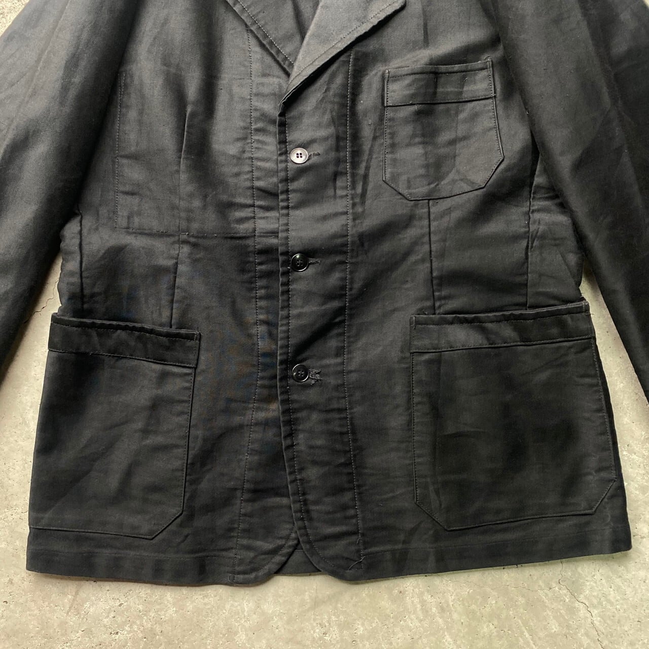 美品 〜50年代 50s LE VETEMENT DE FORCE ブラック モールスキン 