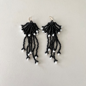 ピアス#black jellyfish