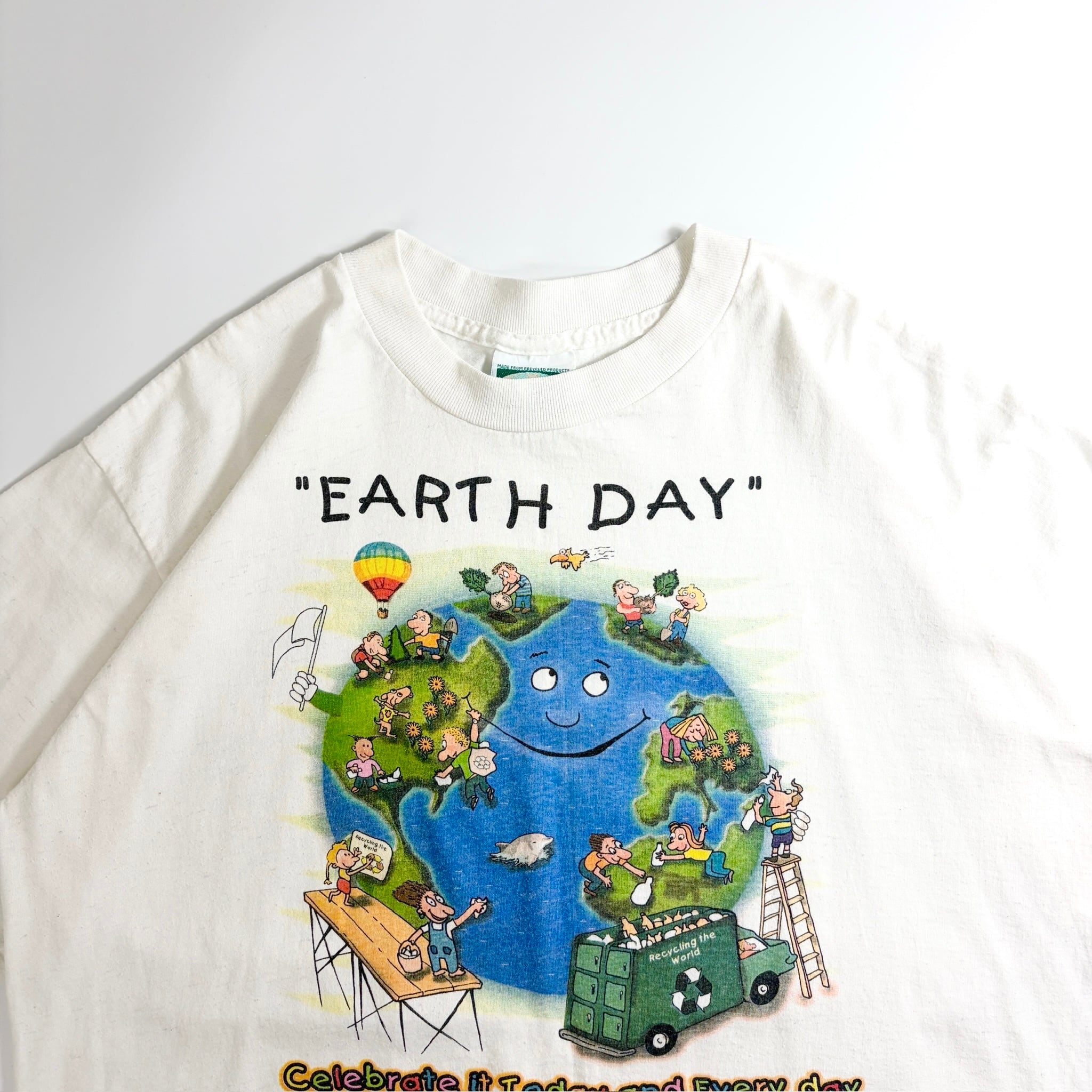 90s Earth Day Recycling Graphic T-Shirt