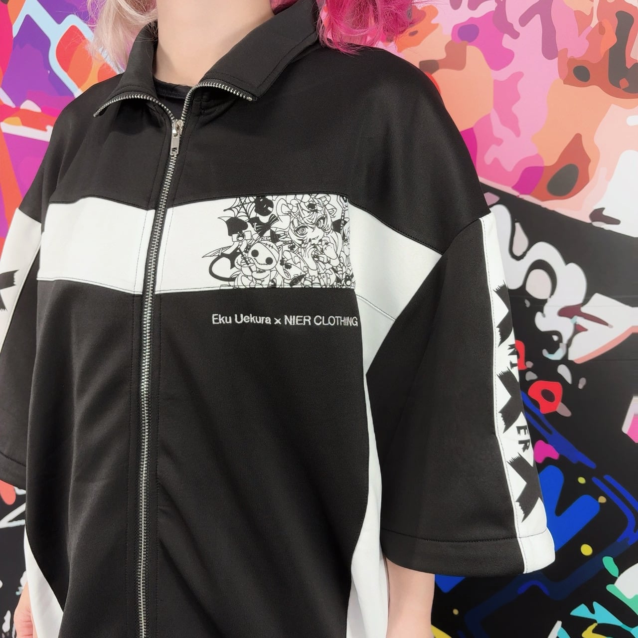 上倉エク×NIERコラボ 切り離し可能 ZIP OUTER【シーラちゃん×NIER