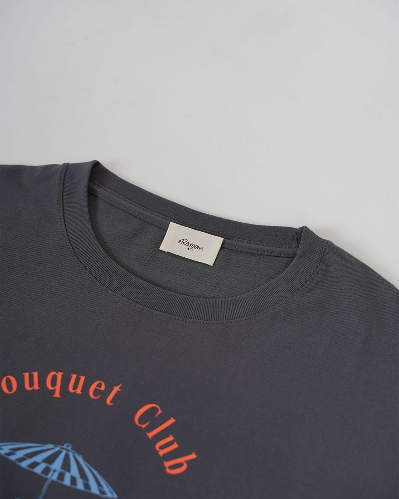 【#Re:room】BOUQUET CLUB COLOR PRINT T-SHIRT［REC918］
