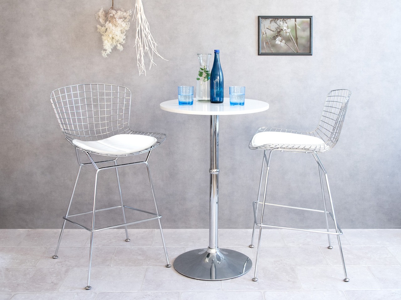 ハリー・ベルトイア ワイヤーハイスツール