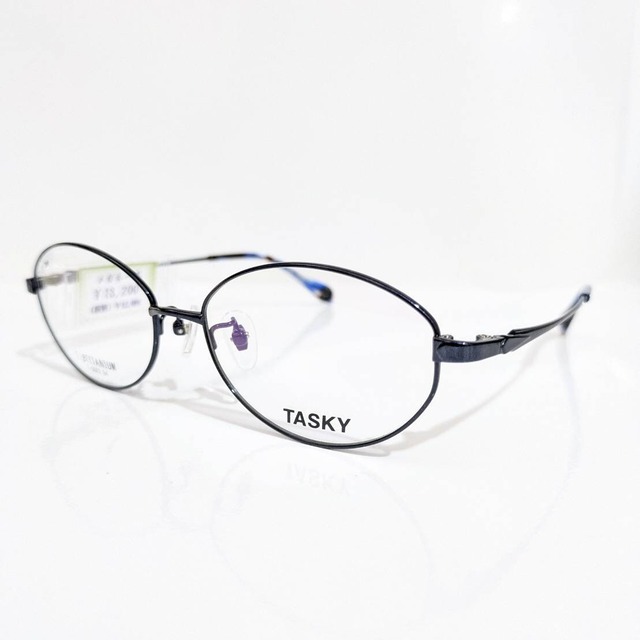 【TASKY】オーバルメタルフレーム　ネイビー