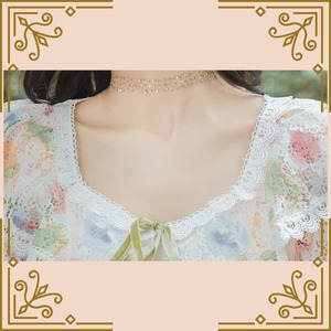 ♦レース＆フラワーのパステルワンピース♦trnd752