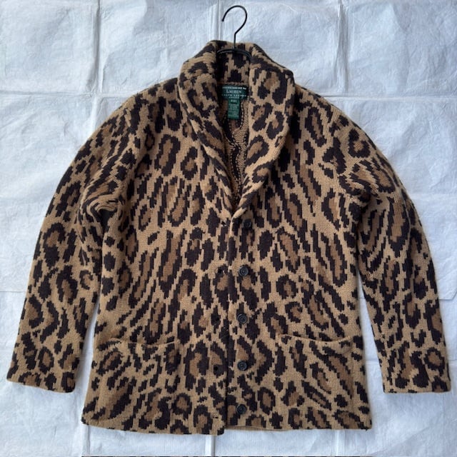 90s USA製 コットンニット ヒョウ柄 レオパード ラルフローレン Ralph Lauren - [ラルフローレン] | 古着屋 Serene(セリーン) | 大人の