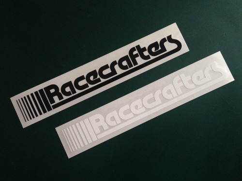 RACECRAFTERS　レースクラフターズ　切り文字　ステッカー　ｘ２枚 （小/中）