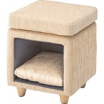 ペットスツール 木フレーム ポリプロピレン ポリエステル