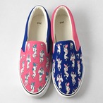 LACICO 阿波踊りスリッポン (ブルー×ピンク)