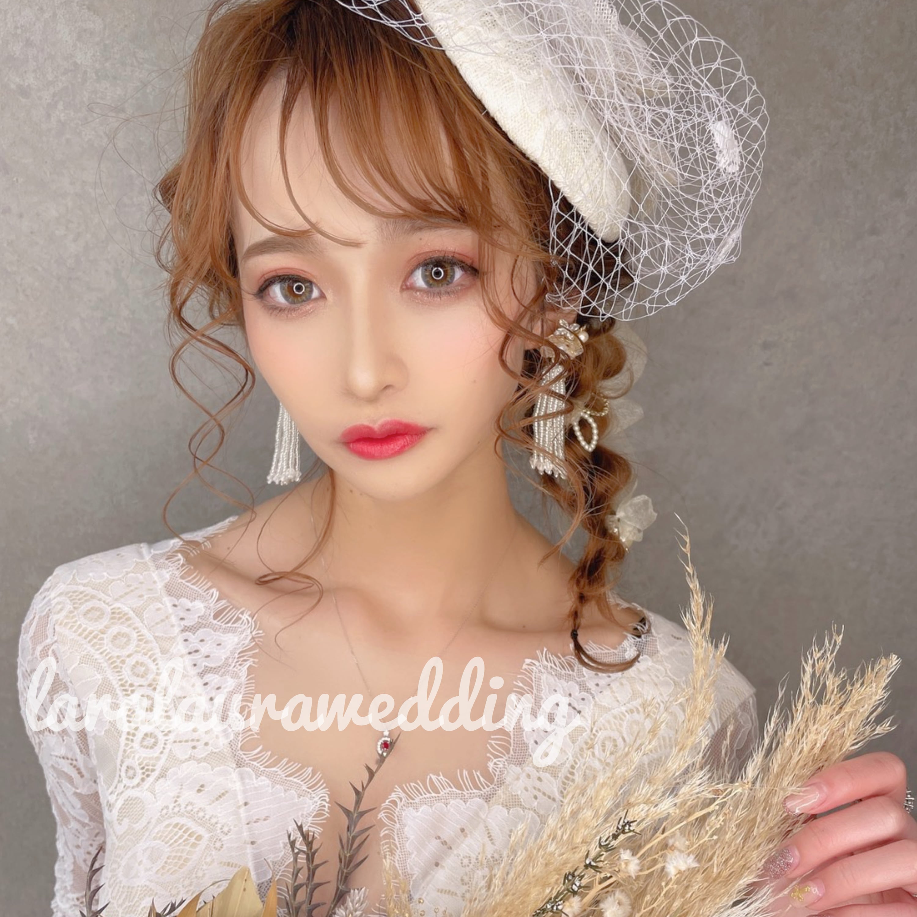 ヘッドドレス トーク帽【TK-02】 | Lara Laura ♡ ブライダル