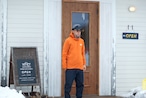 THE NORTH FACE(ノースフェイス) カールサイドグリッドフーディ ヤムオレンジ