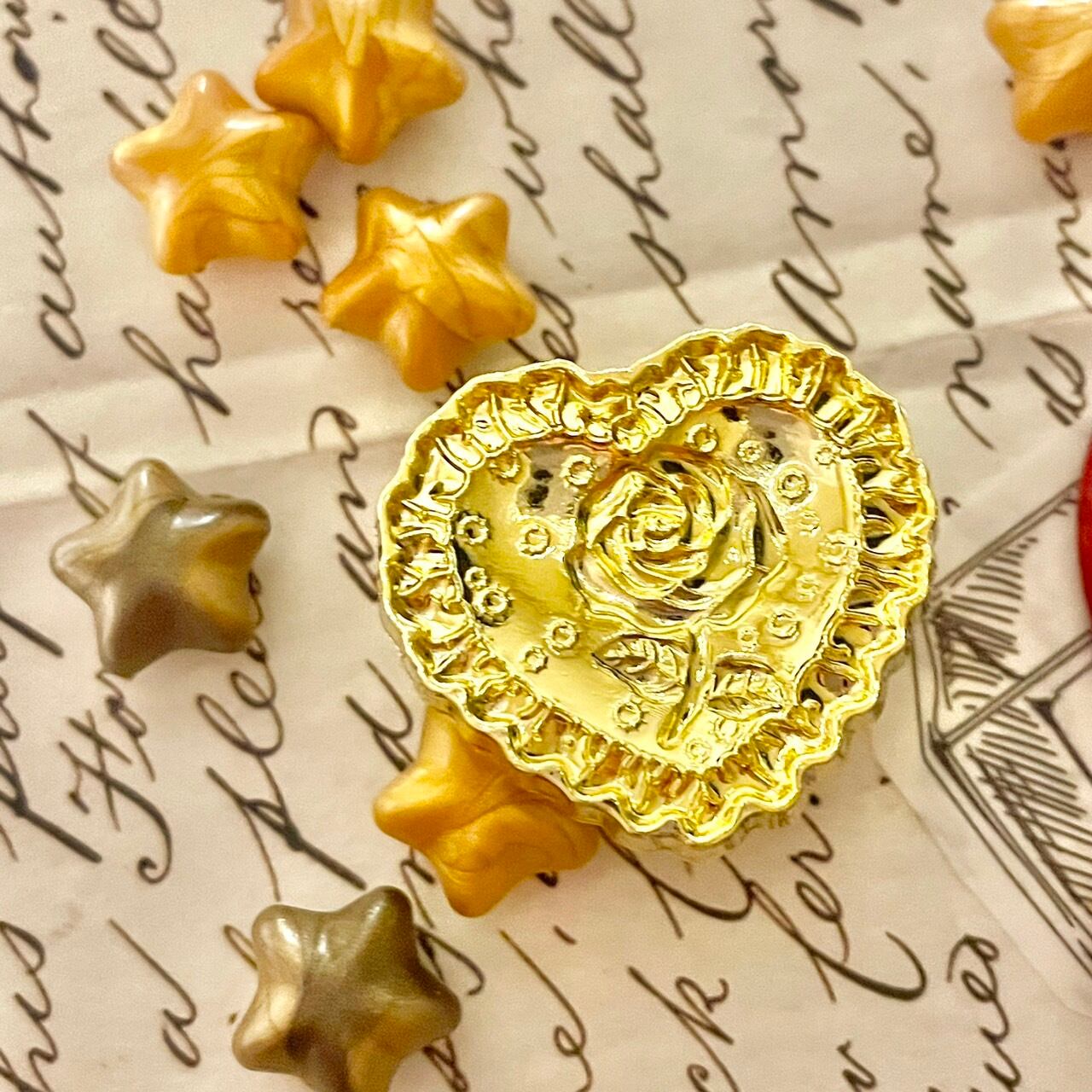 シーリングスタンプ 指きゅん ハート ヘッド 封蝋 招待状 癒す 