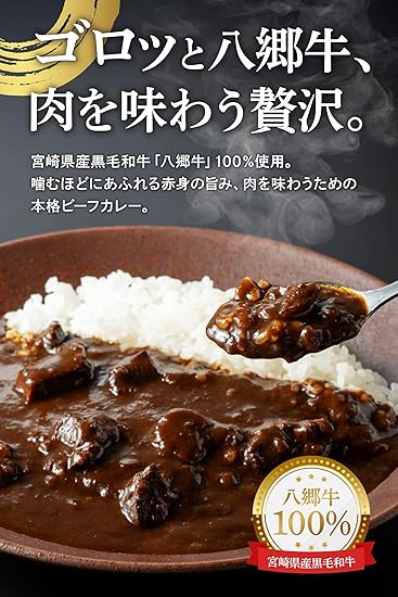 平家の郷 監修 八郷牛 ひなた ビーフカレー 180g レトルト 高級カレー