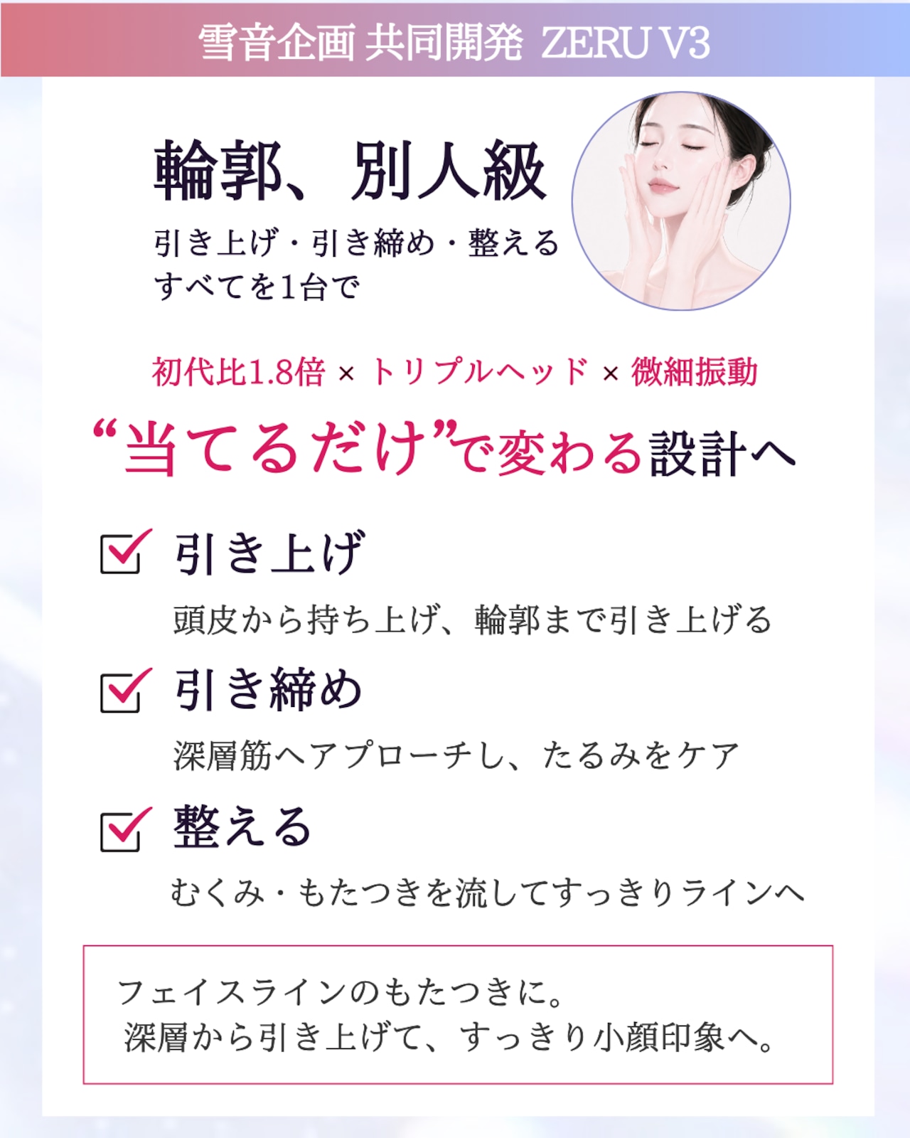 【1週間前後でお届け】美しさを引き上げる第一歩 ZERU V3 スタートセット