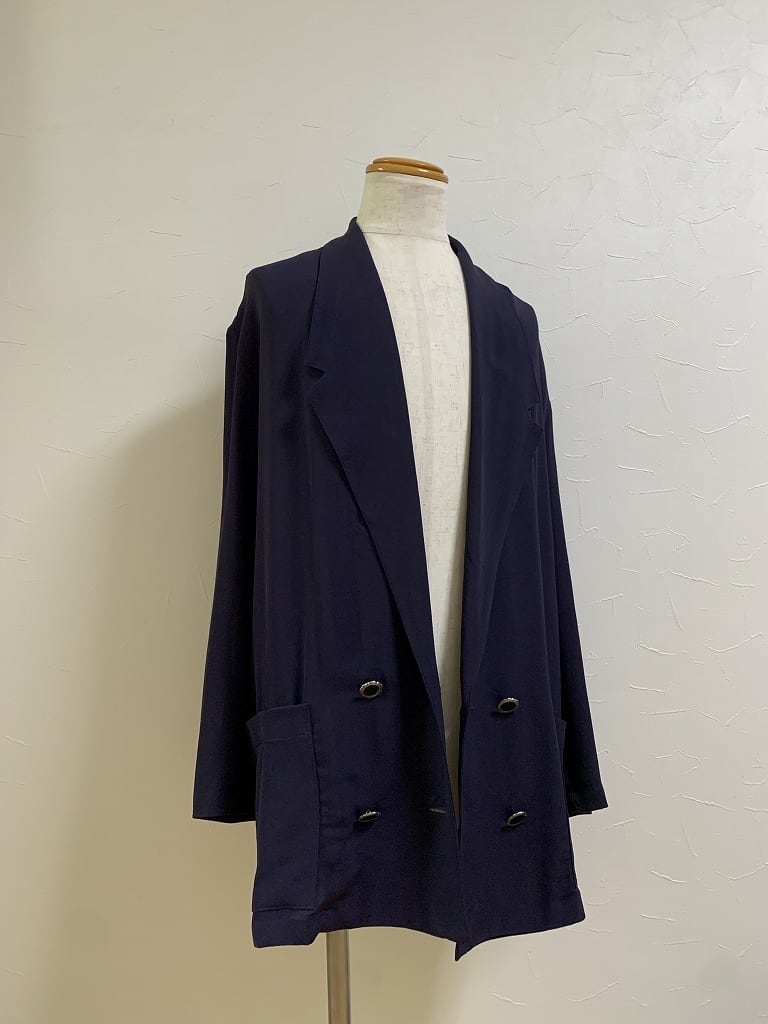 1980's Solid Color Double Breasted Jacket