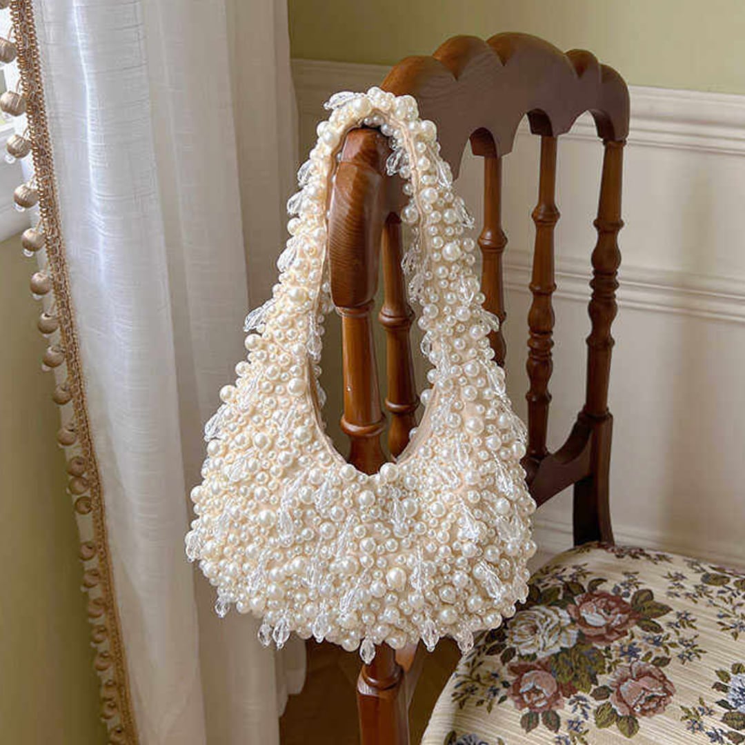 パールハンドミニトートバッグ A87