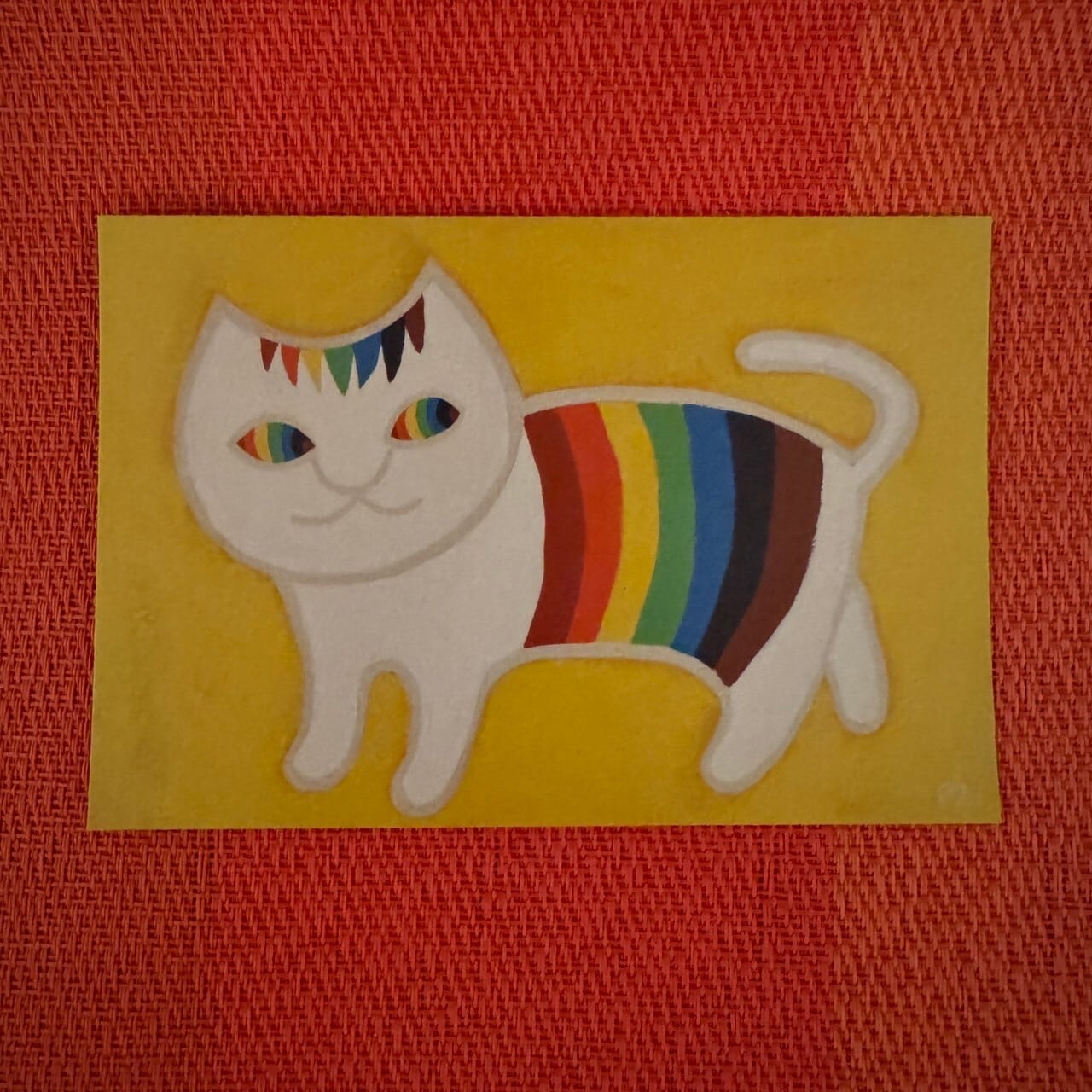 【レインボーキャット】ポストカード