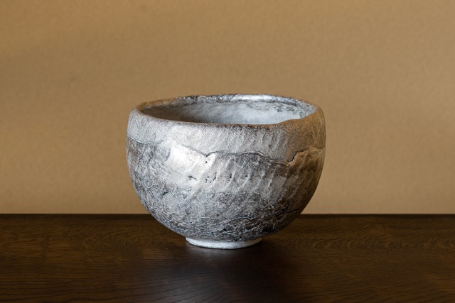 maku 茶碗 青×Silver / 中井波花