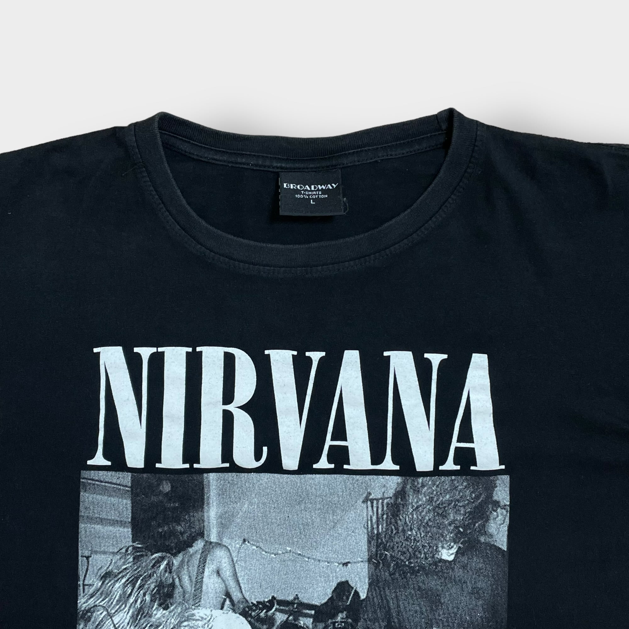 vintage NIRVANA  カートコバーン　ラグランスリーブ tシャツ