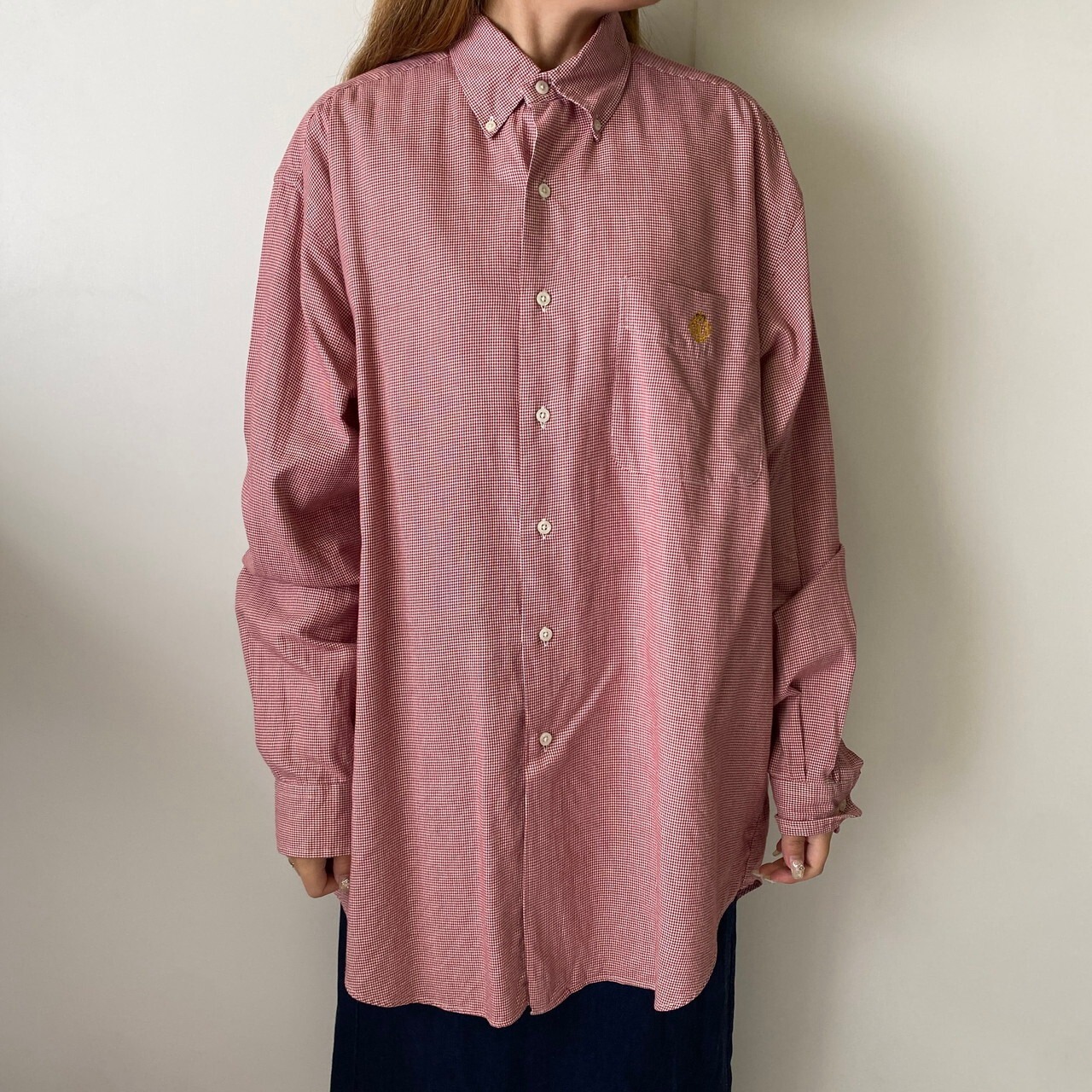 LAUREN ローレン Ralph Lauren ラルフローレン 総柄シャツ 千鳥格子 