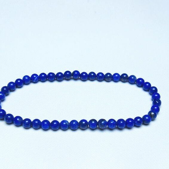 ラピスラズリ ブレスレット 4mm 一点物 メール便可 [M便 1/10] 111-48378