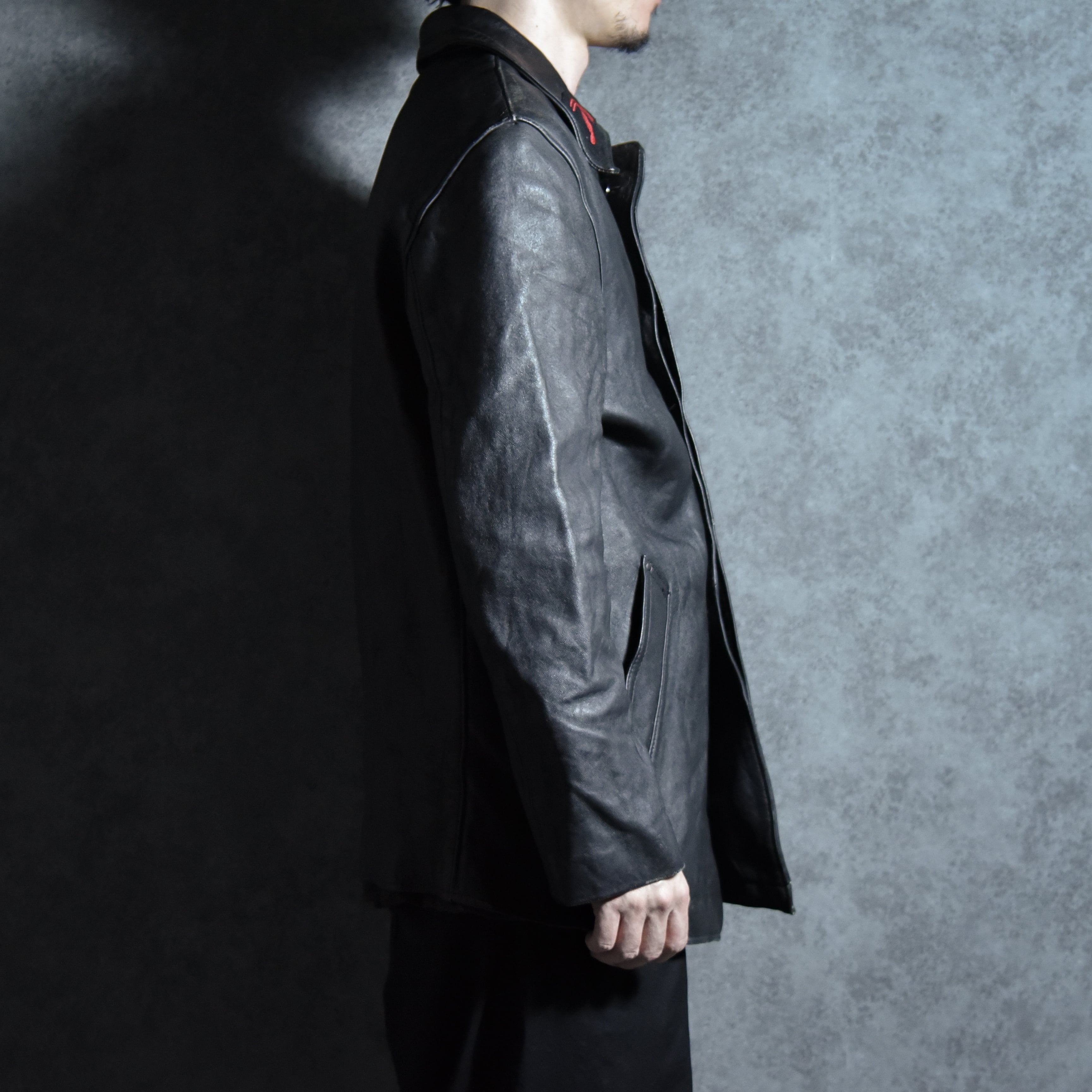 フランス軍 FRENCH BOMBER JACK 本革レザージャケット 短丈 フランス軍 パイロットレザー ジャケットFRENCH BOMBER JACK