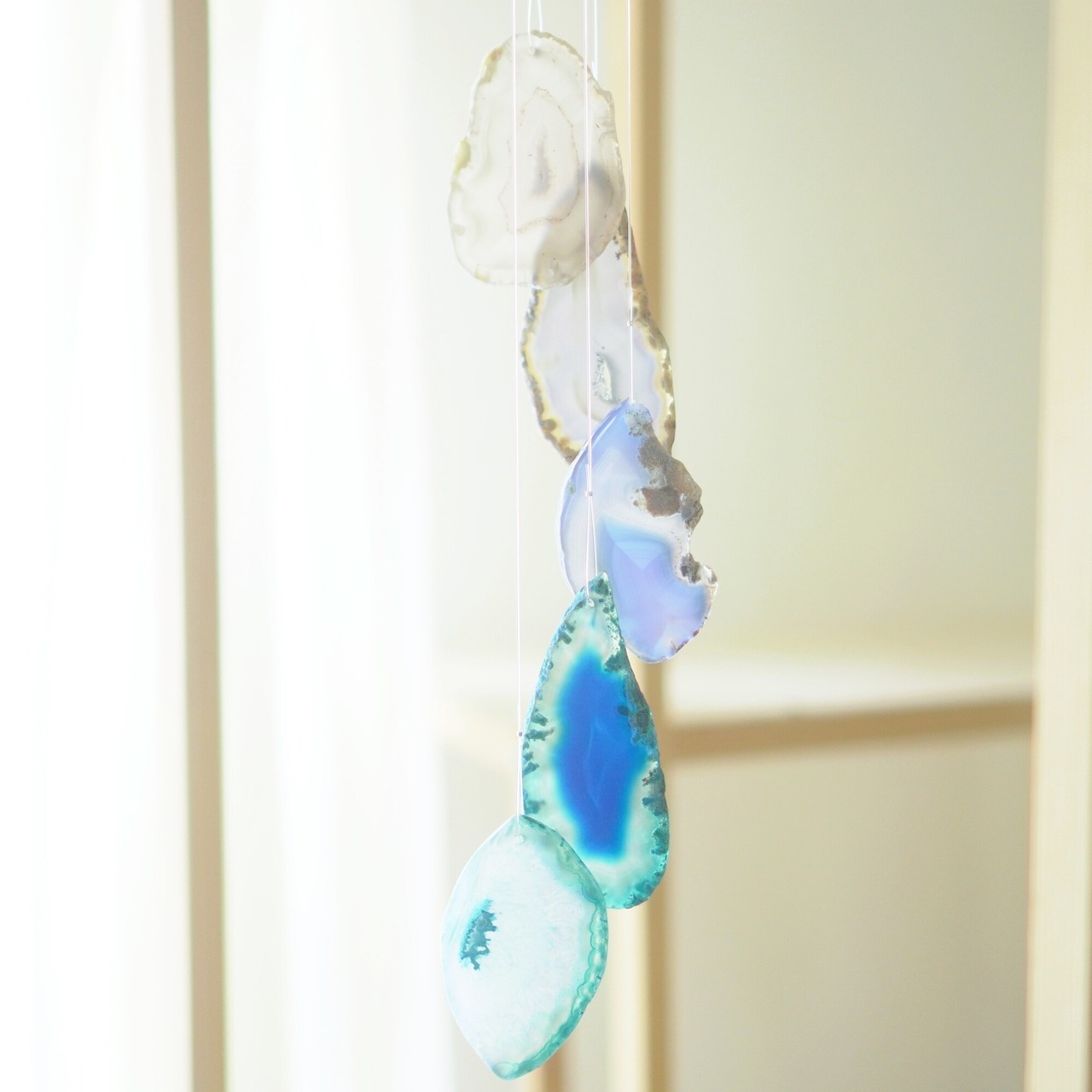Ice Water 18 - アゲートヒーリングチャイム / Agate Sun Catcher Wind Chime 763