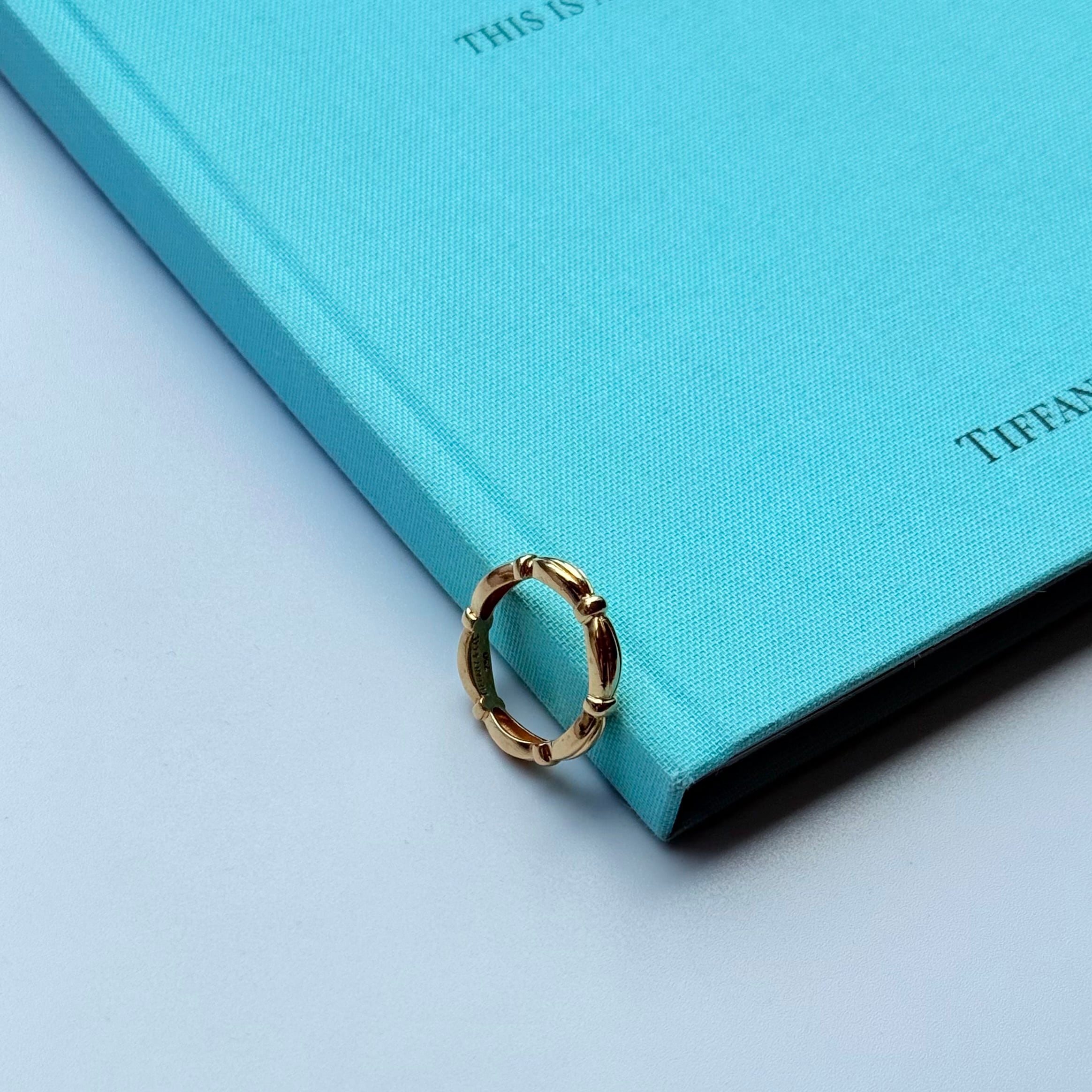 vintage tiffany ヴィンテージティファニーsignature ring 18k gold 13