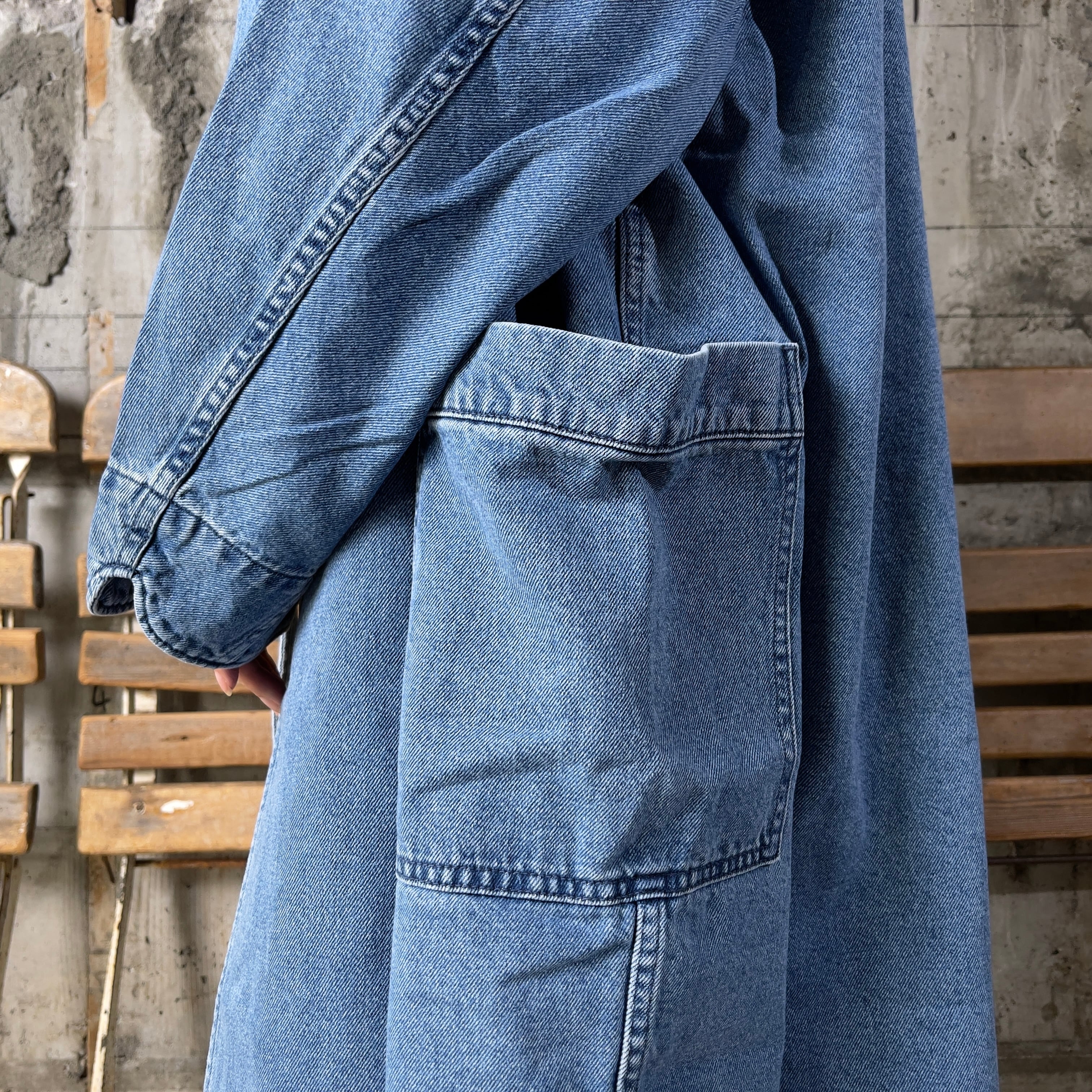 HYKE【ハイク】DENIM MEDICAL COAT (17423/USED WASH(BLUE)) | glamour online  powered by BASE