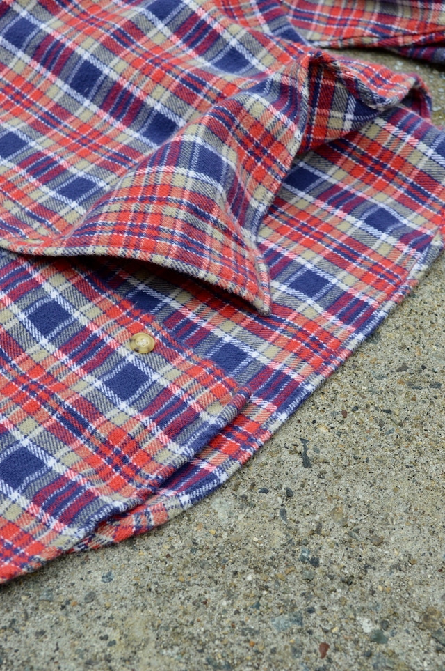 Wrangler90s Check Flannel Flap Work Shirts 1990 WranglerTRAIL ラングラー90s フランネルフラップワークシャツ