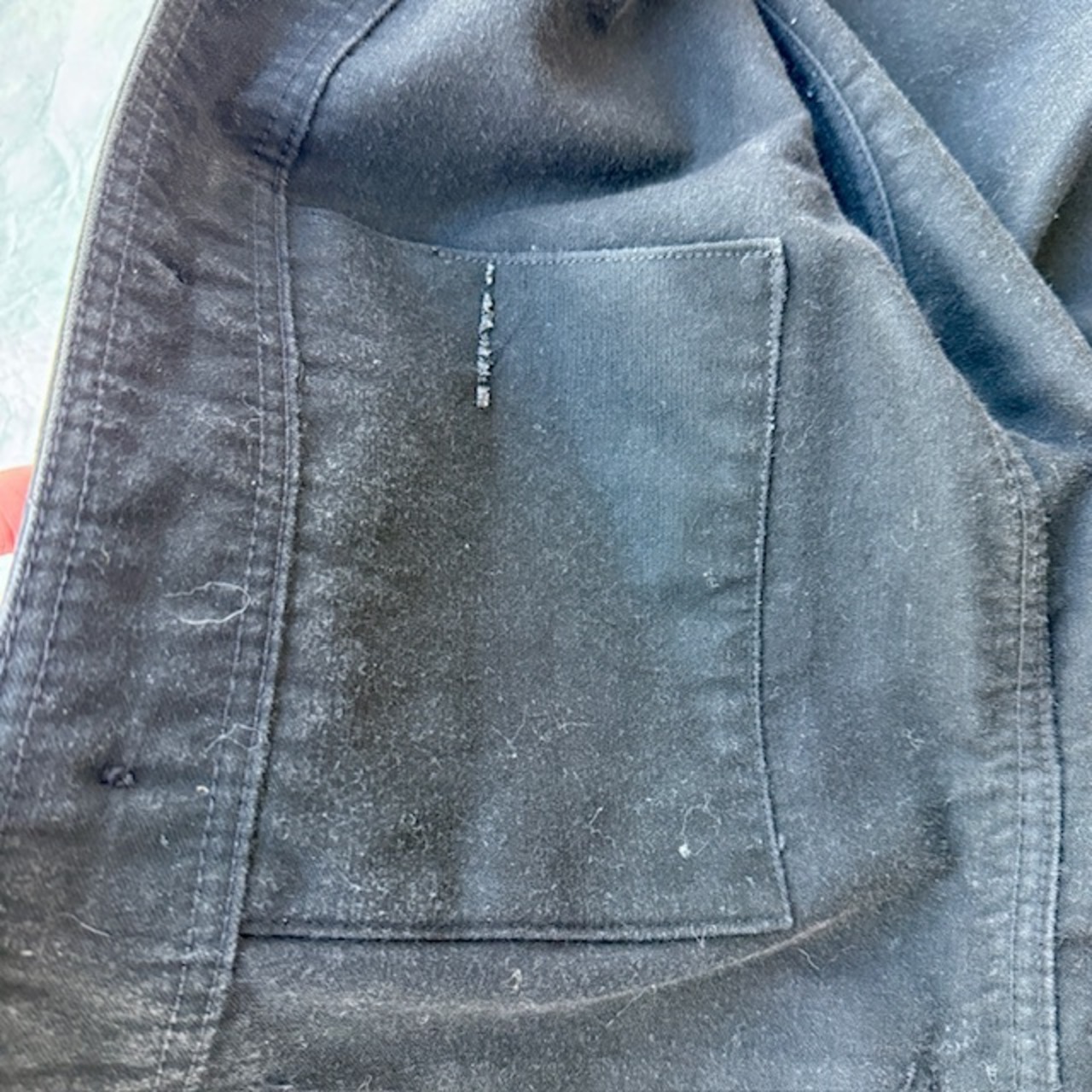 French ブラックモールスキンジャケット 50s〜 画像7